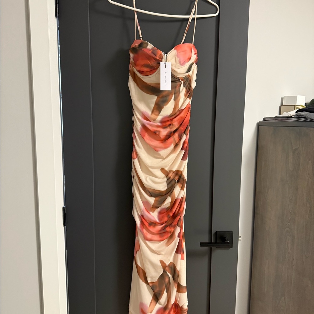 Dynamite Strapless Multicolor Dress - new with tags - size small